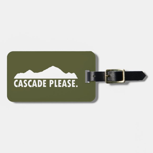 Cascade Idaho Please Luggage Tag (Front Horizontal)