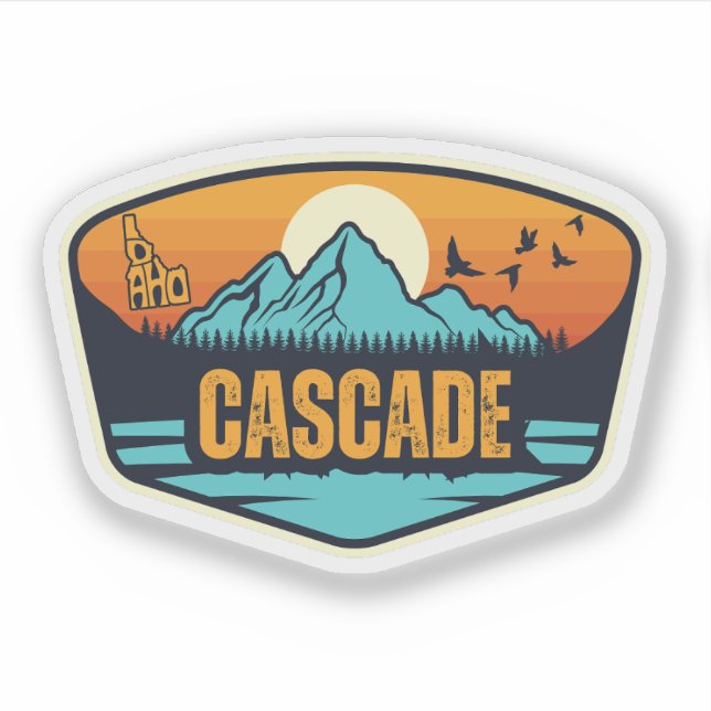 Cascade, Idaho Sticker (Front)