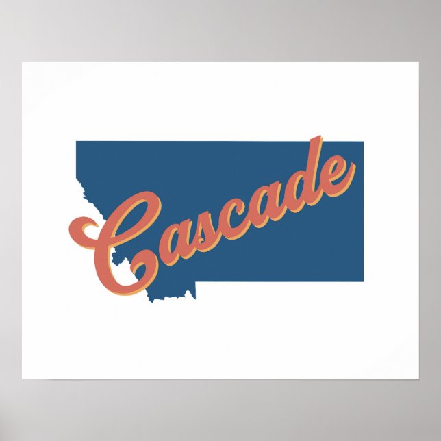 Cascade, Montana state print (Front)