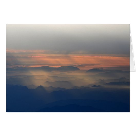 Cascade Mountains at Sunset Cards (Front Horizontal)