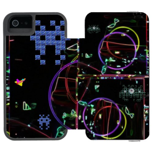 Cascade of Electronic Games iPhone SE/5/5s Wallet Case