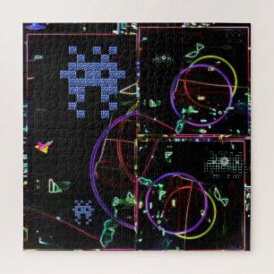 Cascade of Electronic Games Jigsaw Puzzle