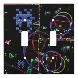 Cascade of Electronic Games Light Switch Cover
