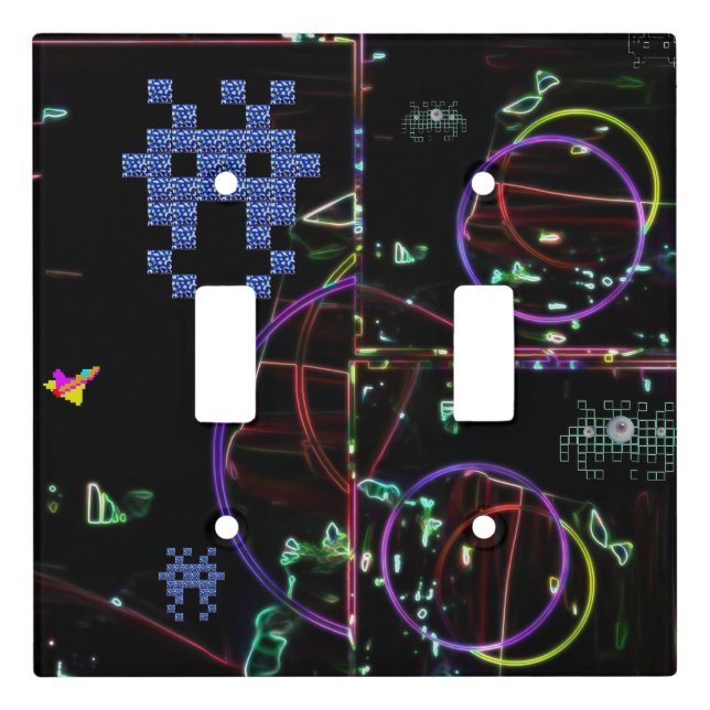 Cascade of Electronic Games Light Switch Cover (Front)
