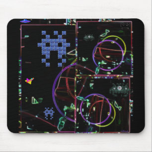 Cascade of Electronic Games Mouse Pad