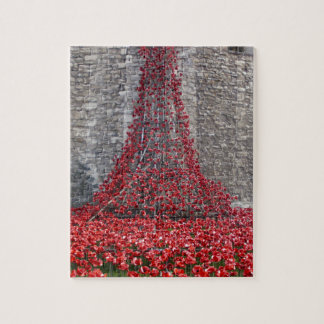 Cascade of Poppies - Tower of London Jigsaw Puzzle