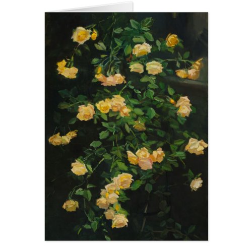 Cascade of Yellow Roses