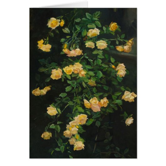 Cascade of Yellow Roses Cards (Front)