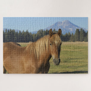 Cascade Range   Chestnut Horse Jigsaw Puzzle
