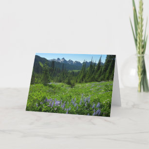 Cascade Range from Mount Rainier National Park Card