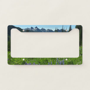 Cascade Range from Mount Rainier National Park License Plate Frame