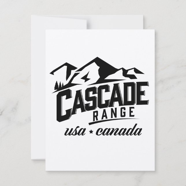 Cascade Range USA Canada logo. (Front)