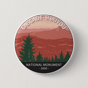 Cascade Siskiyou National Monument Oregon Vintage  Button