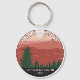 Cascade Siskiyou National Monument Oregon Vintage Keychain