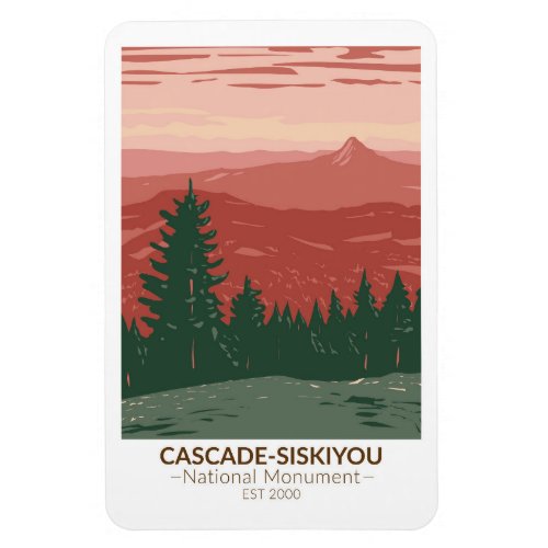 Cascade Siskiyou National Monument Oregon Vintage Magnet