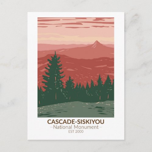 Cascade Siskiyou National Monument Oregon Vintage Postcard