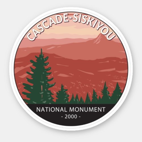 Cascade Siskiyou National Monument Oregon Vintage Sticker