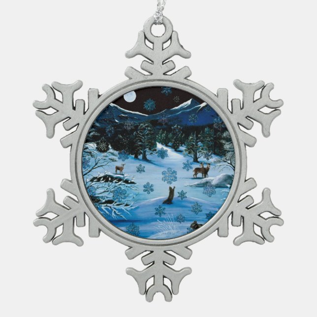 Cascade Snowflake Ornament (Front)