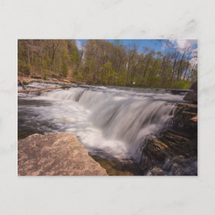 Cascades Above Upper Falls, Cataract Falls, IN Postcard
