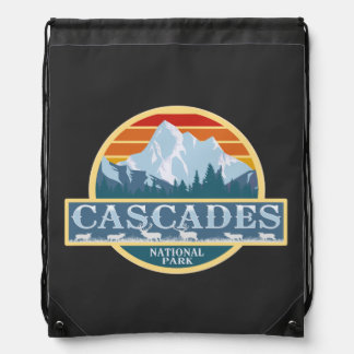 Cascades National Park Drawstring Bag