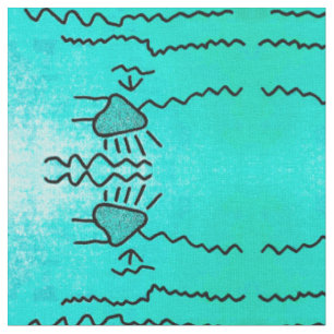 Cascadia Aqua Pictograph Fabric