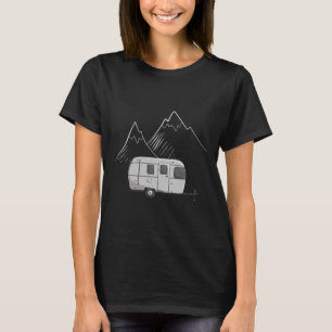 Cascadian Designs Women's Airstream Camping Traile T-Shirt