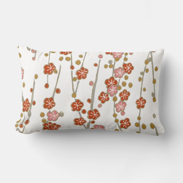 Cascading Branches Pattern Pillow (Front)