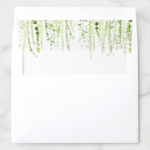 Cascading Greenery Envelope Liner