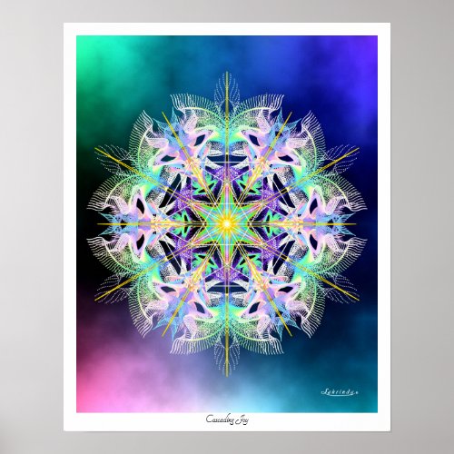 Cascading Joy Poster