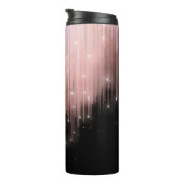Cascading Lights Monogram Rose Gold ID789 Thermal Tumbler (Rotated Right)