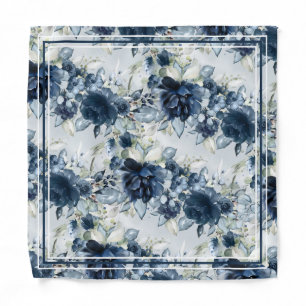 Cascading Peonies Wedding 18" Pocket Square 2 Bandana