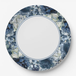 Cascading Peonies Wedding 9 Inch Dinner Plate