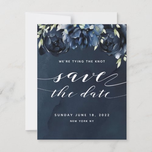 Cascading Peonies Wedding Save The Date Card