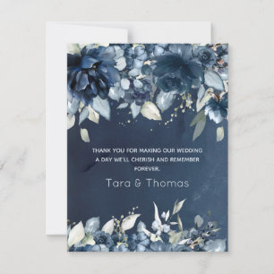 Cascading Peonies Wedding Thank You