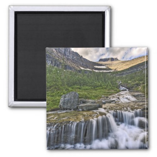 Cascading stream Glacier National Park Magnet