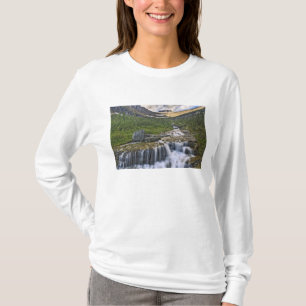 Cascading stream, Glacier National Park, T-Shirt