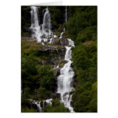Cascading Volefossen Waterfall (Front)