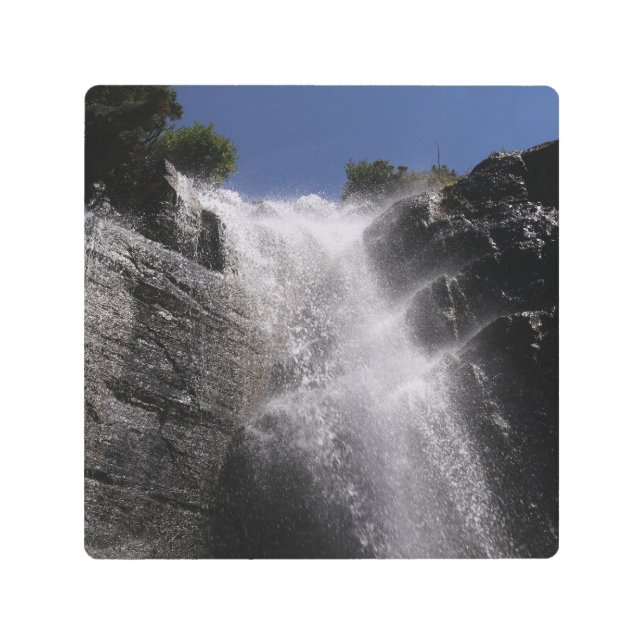 Cascading water metal print (Front)