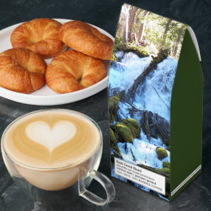 Cascading Waterfalls Landscape Photo Roasted Coffee