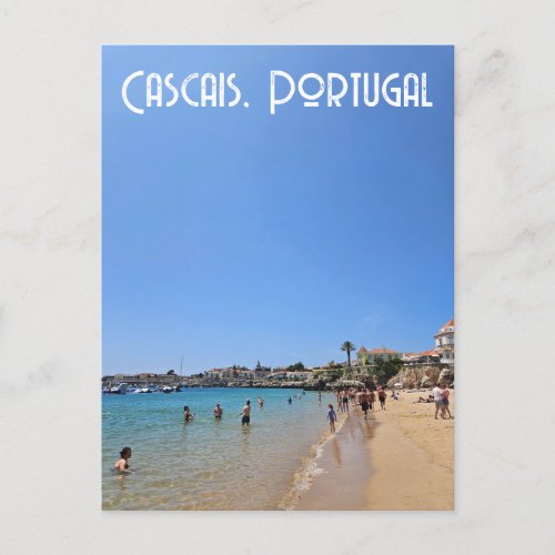 Cascais Beach Portugal Postcard
