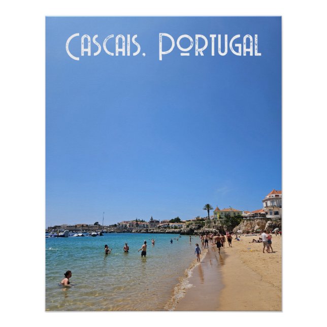 Cascais Beach, Portugal Poster (Front)