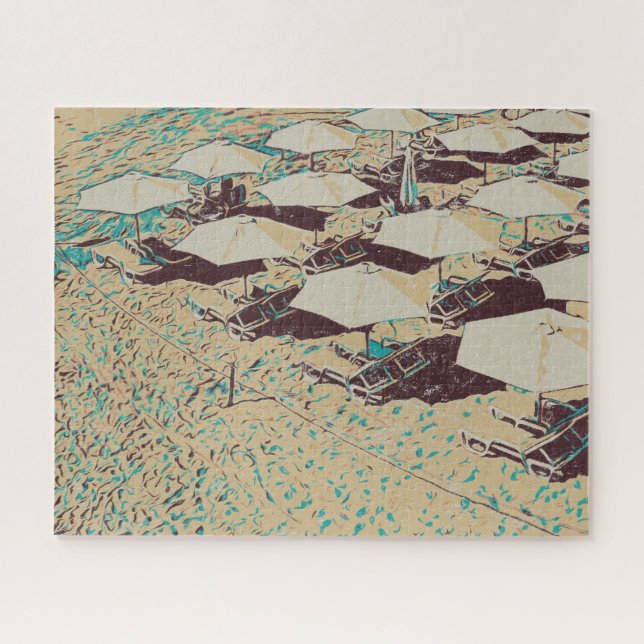 Cascais gift Portugal, Cascais beach Jigsaw Puzzle (Horizontal)