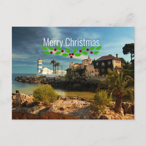 Cascais Portugal  Christmas Postcard