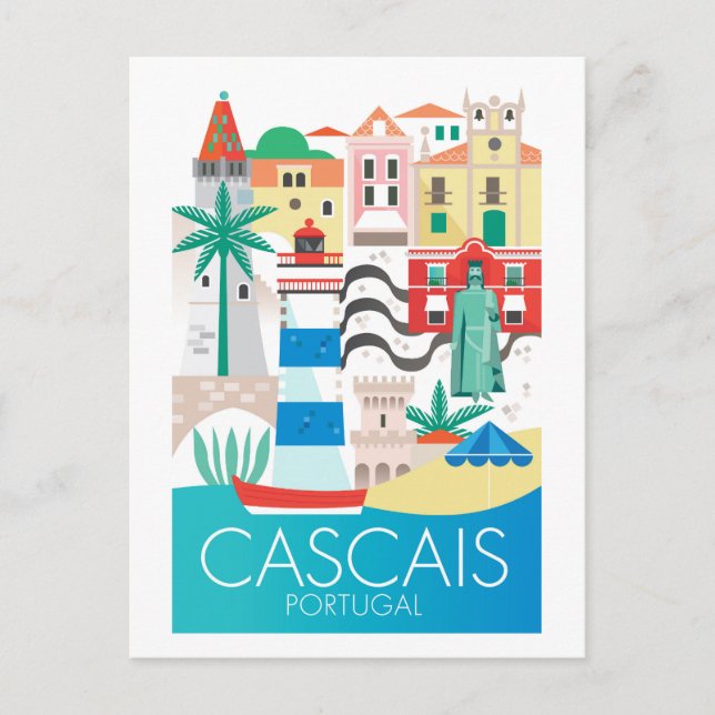 Cascais, Portugal Postcard (Front)