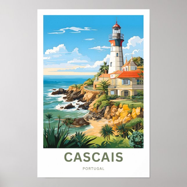 Cascais Portugal Travel Print (Front)