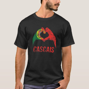 Cascais Portuguese City Love Vintage Portugal Flag T-Shirt