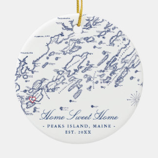 Casco Bay Maine Ornament - Home Sweet Home