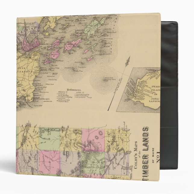 Casco Bay Map Binder (Front/Inside)