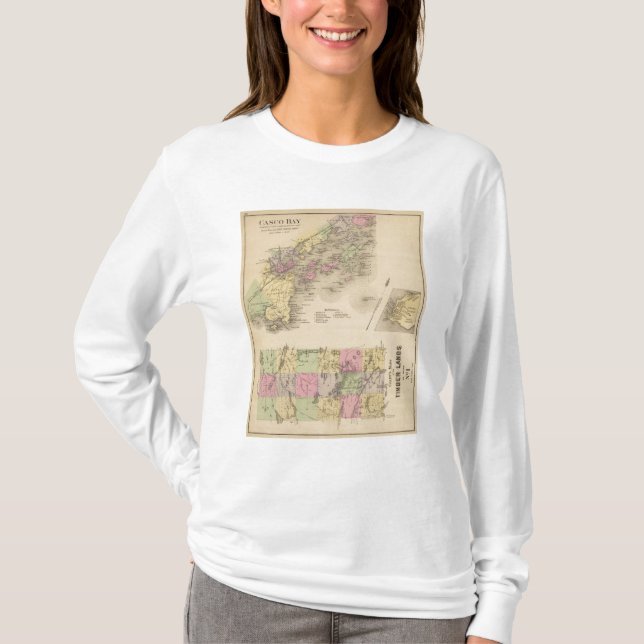 Casco Bay Map T-Shirt (Front)