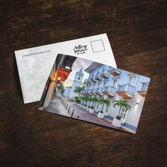 Casco Panama City Old Town Watercolor Postcard (Creator Uploaded)
